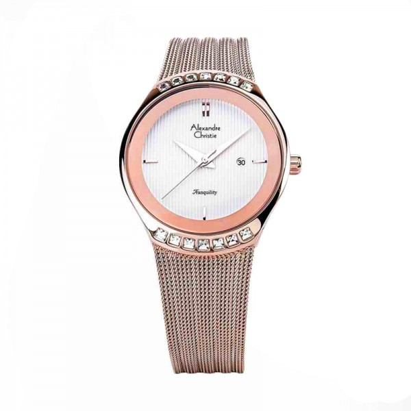 Alexandre Christie AC 2668 Rosegold White LDBRGSL